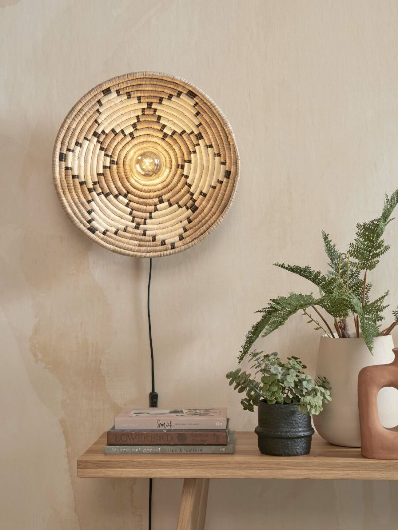 Zeegras bohemian wandlamp naturel GOOD&MOJO Andros - Afbeelding 4