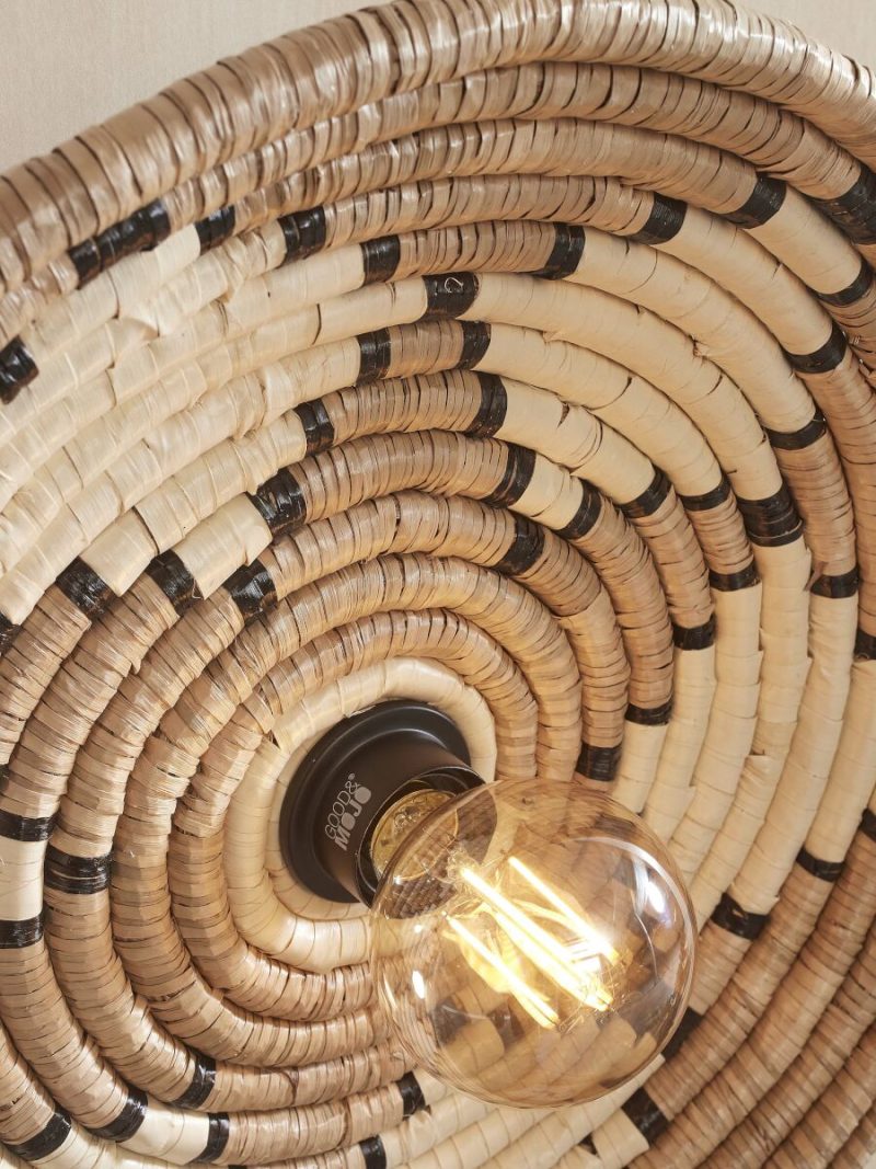 Zeegras bohemian wandlamp naturel GOOD&MOJO Andros - Afbeelding 6