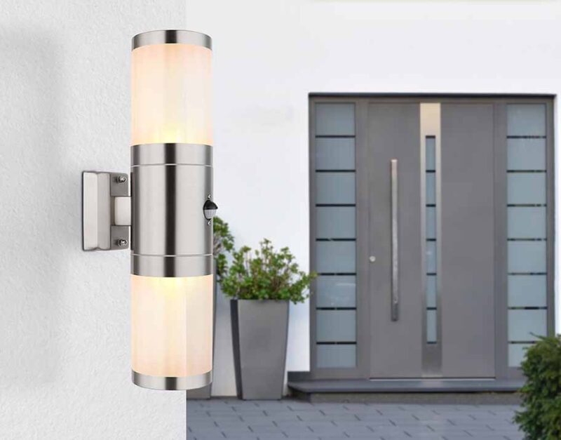 Zilveren metalen moderne buitenlamp Globo Xeloo - Afbeelding 4