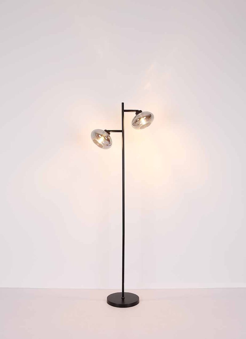 Zwart metalen ronde moderne plafondlamp Globo Shaun - Afbeelding 4