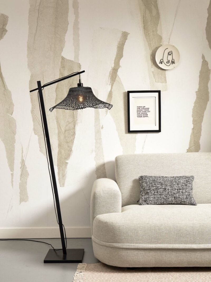 Zwarte boheemse bamboe vloerlamp GOOD&MOJO Ibiza - Afbeelding 5