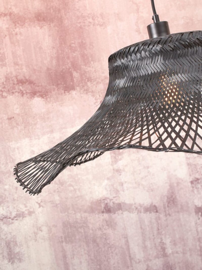 Zwarte boheemse bamboe vloerlamp GOOD&MOJO Ibiza - Afbeelding 6