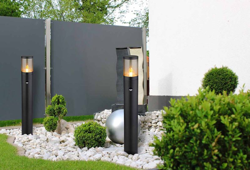 Zwarte buis metalen buitenlamp Globo Xeloo - Afbeelding 4