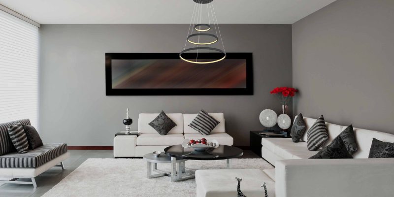 Zwarte hanglamp 3-ring verticaal Globo Ralph - Afbeelding 3