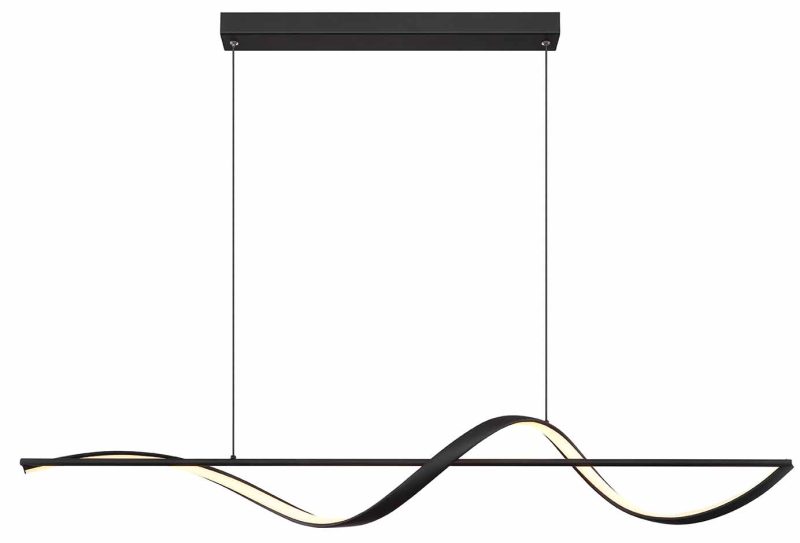 Zwarte hanglamp metaal modern Globo Violino - Afbeelding 2