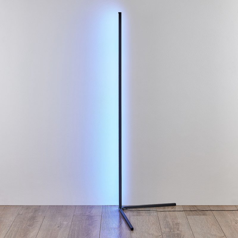 Zwarte hoek buisvloerlamp ingebouwde lichtkleureffecten Level - Afbeelding 5