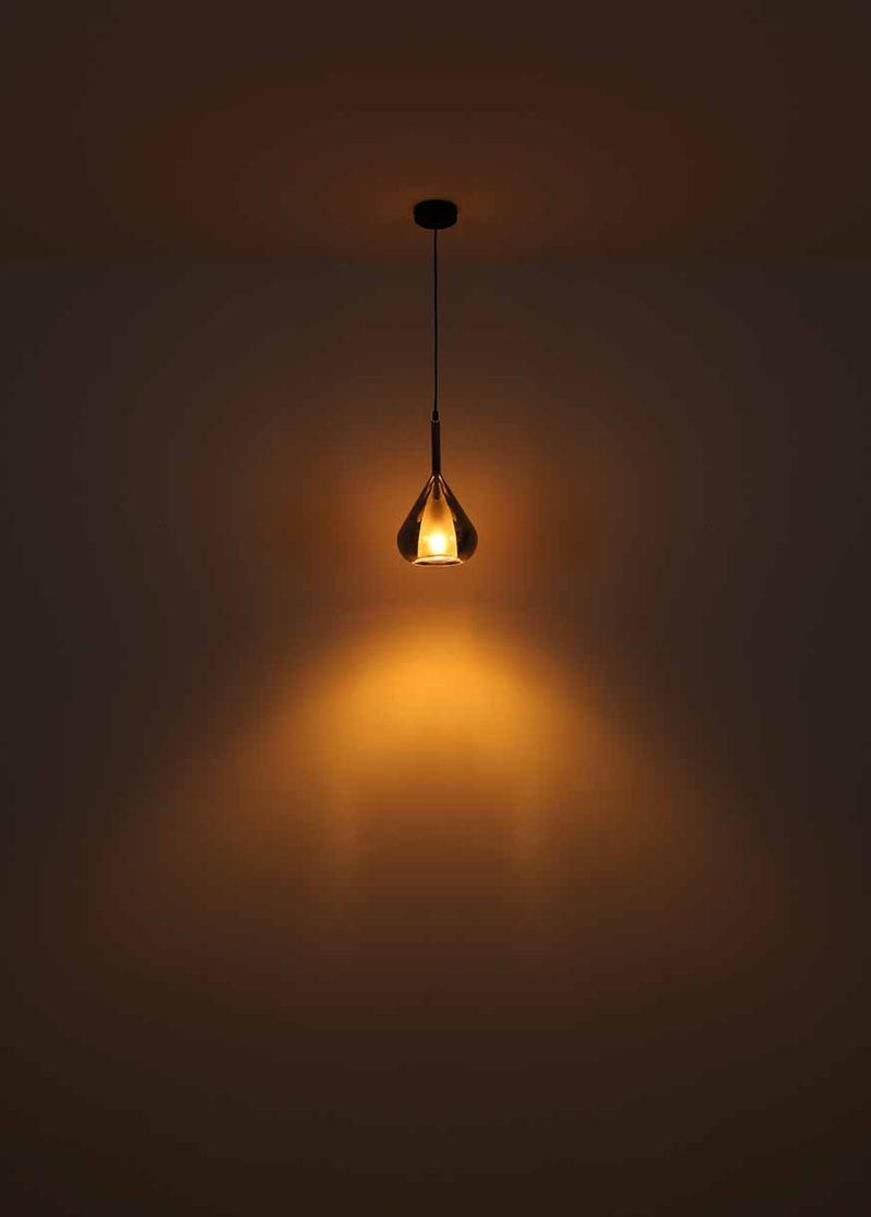 Zwarte klassieke hanglamp metaal Globo Geeky - Afbeelding 4