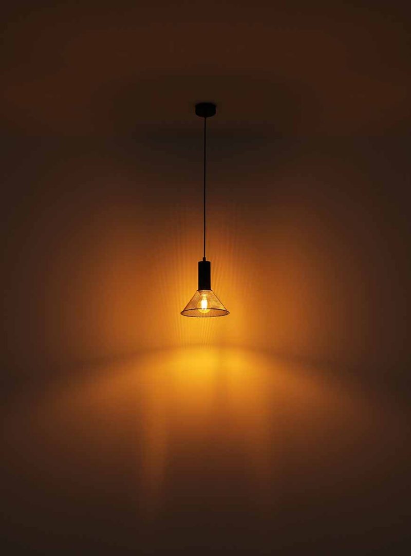 Zwarte metalen retro wandlamp Globo Jedd - Afbeelding 3