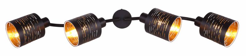 Zwarte metalen spots retro Globo Tunno - Afbeelding 3