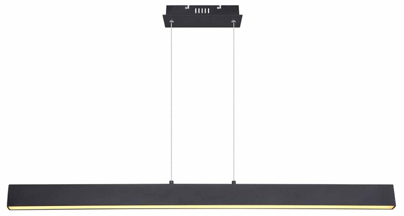 Zwarte moderne hanglamp metaal Globo Verena - Afbeelding 2