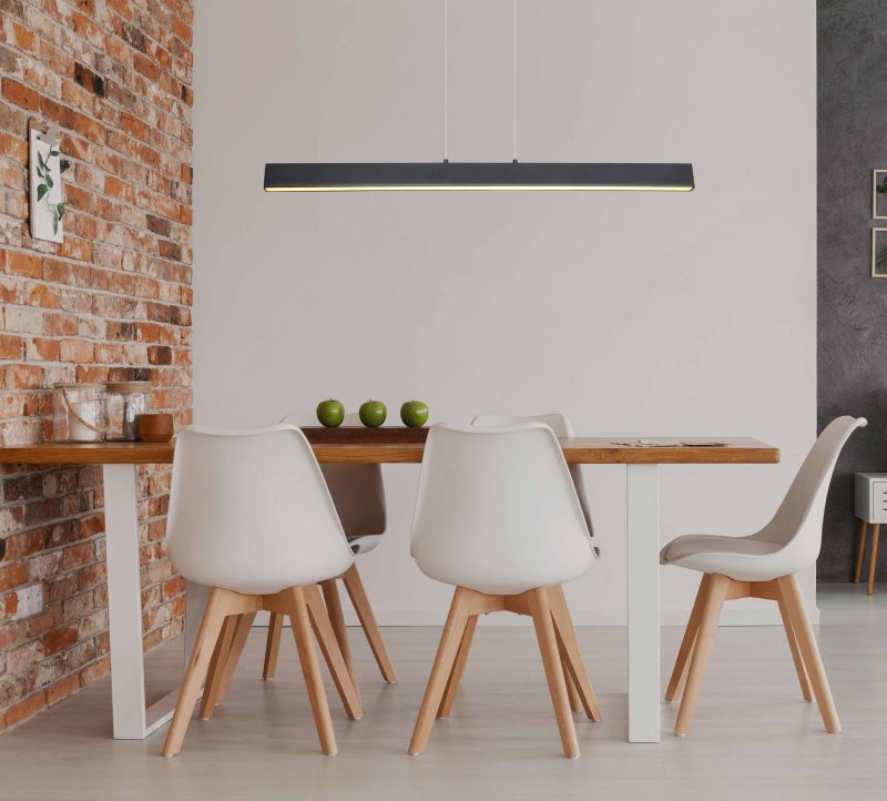 Zwarte moderne hanglamp metaal Globo Verena - Afbeelding 4