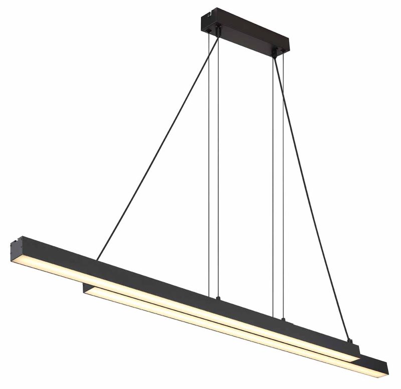 Zwarte moderne metalen hanglamp Globo Grekkie - Afbeelding 4