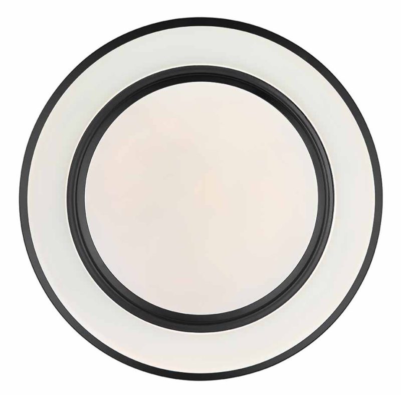 Zwarte moderne ronde plafondlamp Globo Sully - Afbeelding 2