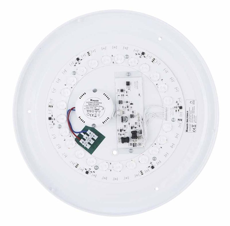 Zwarte moderne ronde plafondlamp Globo Sully - Afbeelding 4