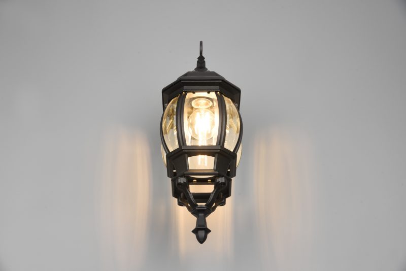Zwarte wandlamp decoratief hangend Elvo - Afbeelding 3