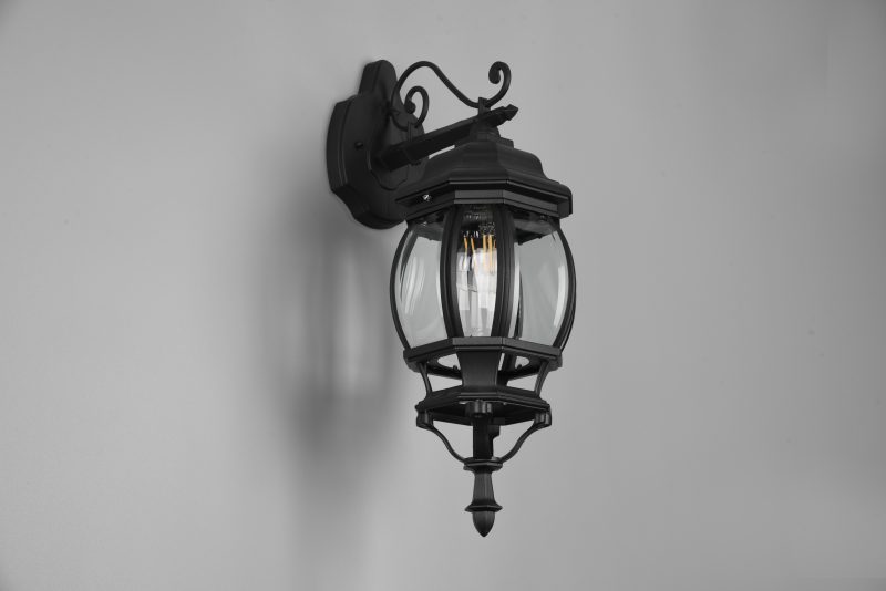 Zwarte wandlamp decoratief hangend Elvo - Afbeelding 4