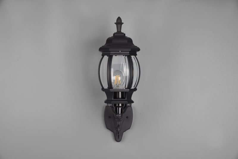 Zwarte wandlamp decoratief staand Elvo - Afbeelding 5