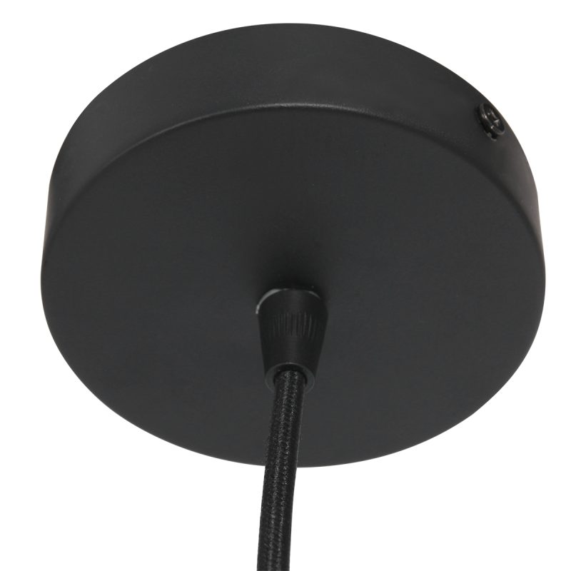 Unieke zwarte hanglamp met ronde kap Steinhauer Sparkled light - Afbeelding 14