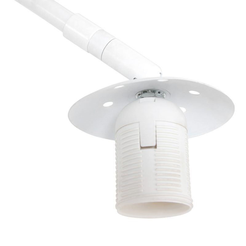 Witte booglamp met oranje velours kap Steinhauer Sparkled light - Afbeelding 5