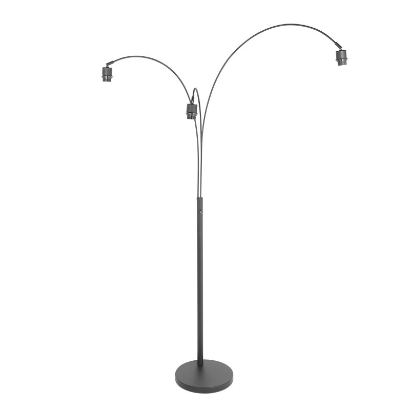Zwarte metalen vloerlamp 3-lichts Steinhauer Sparkled light - Afbeelding 15