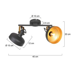 steinhauer-wandlamp-prato-zwart-metaal-opbouwspot-e14-4119zw-1