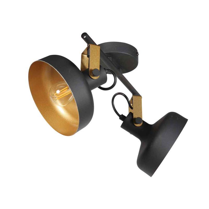 steinhauer-wandlamp-prato-zwart-metaal-opbouwspot-e14-4119zw-1