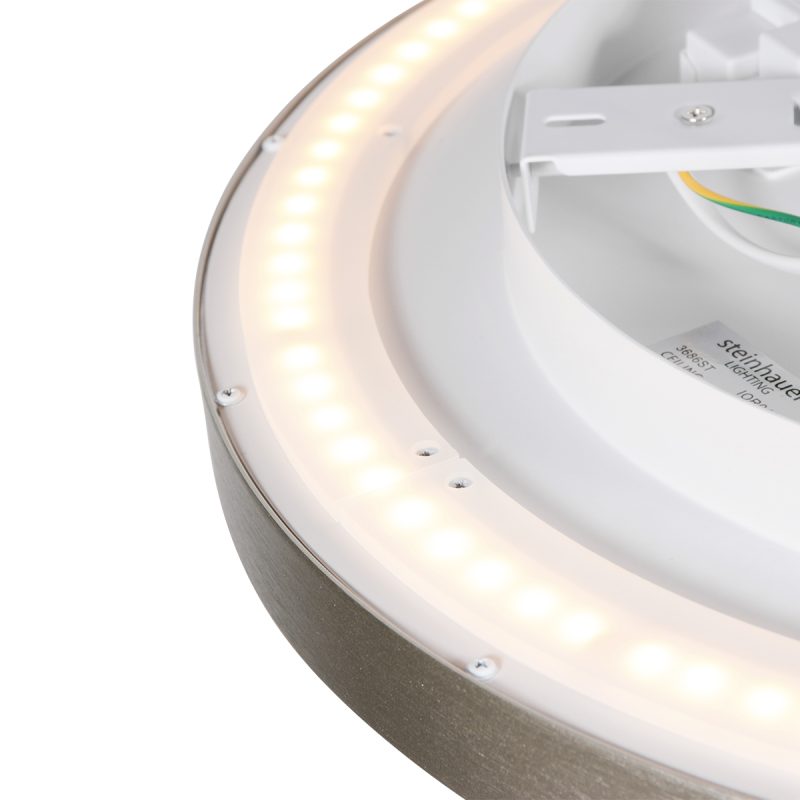 Plafondlamp rond met stalen rand Flady Steinhauer - Afbeelding 3
