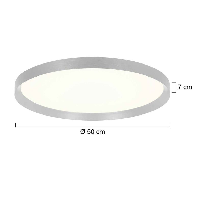 Plafondlamp rond met stalen rand Flady Steinhauer - Afbeelding 6