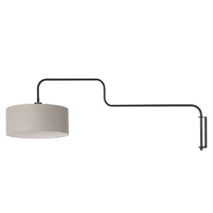 steinhauer-wandlamp-bloeba-grijszwart-metaalstof-ø40cm-e27-4174zw-1
