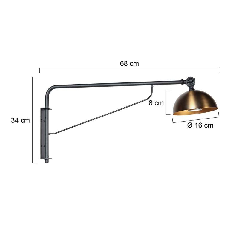 steinhauer-wandlamp-pintino-bronszwart-metaal-ø16cm-gu10-4126zw-7