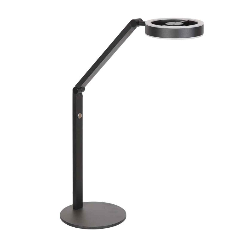 Metalen zwarte tafellamp modern Steinhauer Ringlux - Afbeelding 2