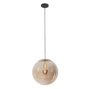steinhauer-hanglamp-bollique-amberkleurigmessing-glasmetaal-ø40cm-e27-4186me-1