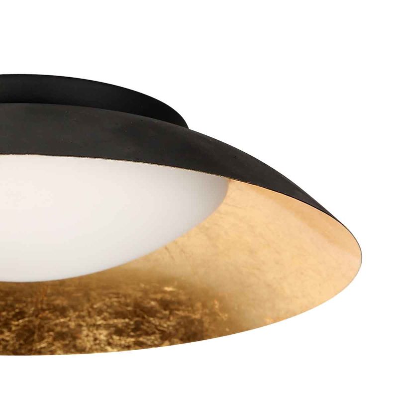 Metalen plafonnière trendy zwart Steinhauer Ceiling and wall - Afbeelding 5