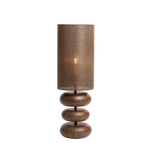 light&living-tafellamp-danialo-beigebruin-katoenmetaal-ø22cm-e27-1891052-1