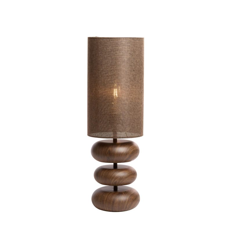 light&living-tafellamp-danialo-beigebruin-katoenmetaal-ø22cm-e27-1891052-1