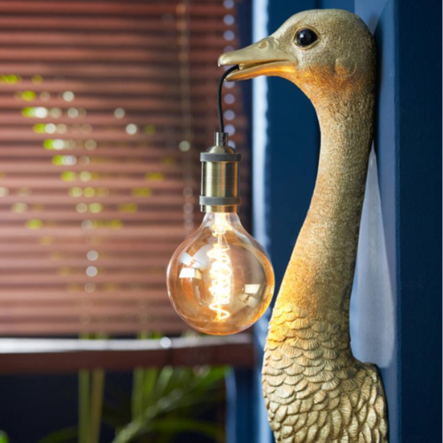 gouden wandlamp dier