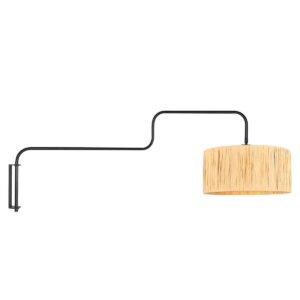 steinhauer-wandlamp-bloeba-naturelzwart-metaalzeegras-ø40cm-e27-4182zw-1
