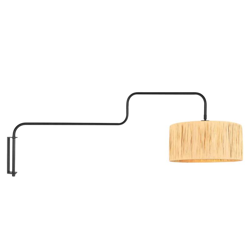 steinhauer-wandlamp-bloeba-naturelzwart-metaalzeegras-ø40cm-e27-4182zw-1