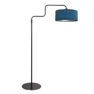 steinhauer-vloerlamp-bloeba-blauwzwart-metaalveloursstof-ø40cm-e27-4169zw-1