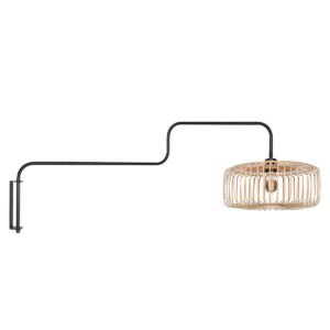 steinhauer-wandlamp-bloeba-naturelzwart-metaalzeegras-ø40cm-e27-4160zw-1