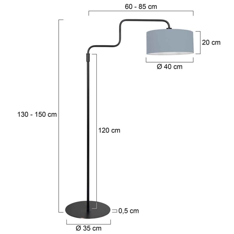 steinhauer-vloerlamp-bloeba-blauwzwart-metaalstof-ø40cm-e27-4166zw-7