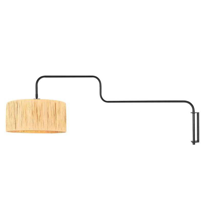 steinhauer-wandlamp-bloeba-naturelzwart-metaalzeegras-ø40cm-e27-4182zw-1