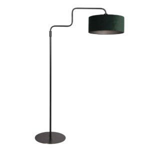 steinhauer-vloerlamp-bloeba-groenzwart-metaalveloursstof-ø40cm-e27-4165zw-1