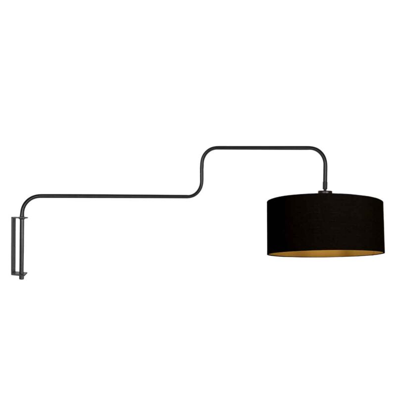 steinhauer-wandlamp-bloeba-zwart-metaalstof-ø40cm-e27-4172zw-1