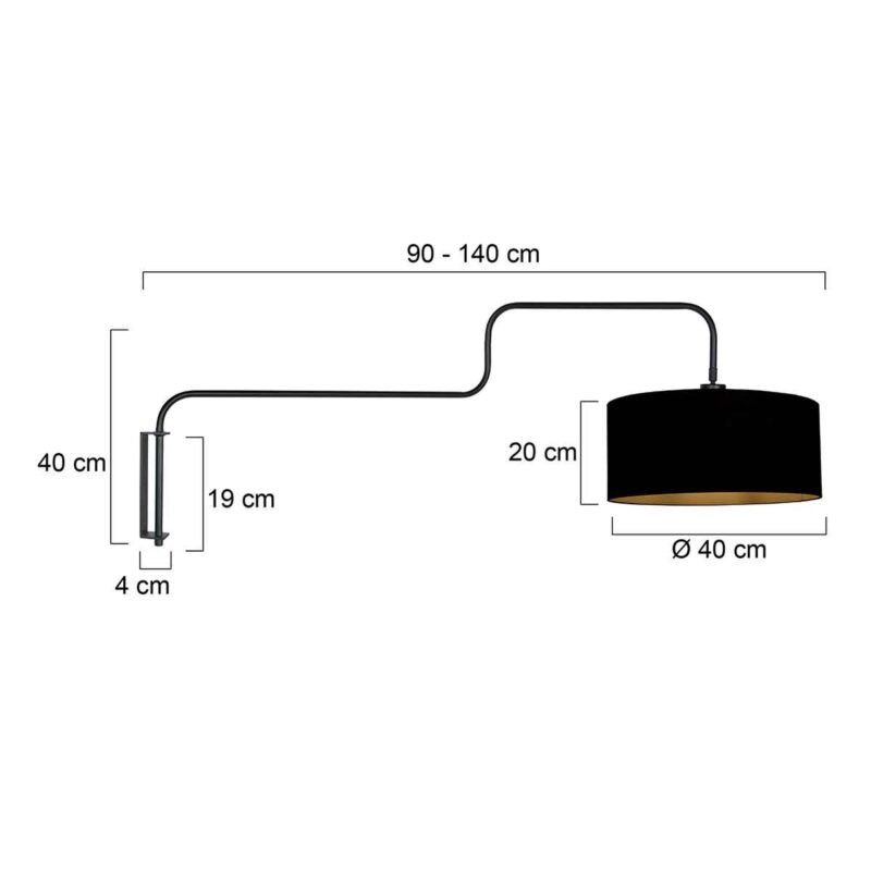 steinhauer-wandlamp-bloeba-zwart-metaalstof-ø40cm-e27-4172zw-7