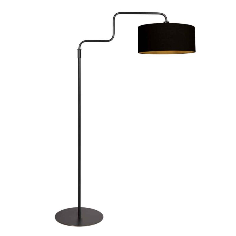 steinhauer-vloerlamp-bloeba-zwart-linnenmetaal-ø40cm-e27-4161zw-1