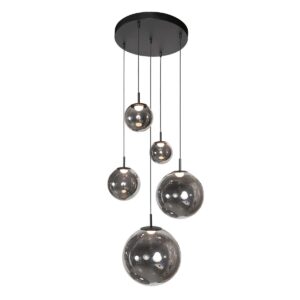 steinhauer-hanglamp-bollique-zwart-glassmokeglas-ø60cm-led-4196zw-1
