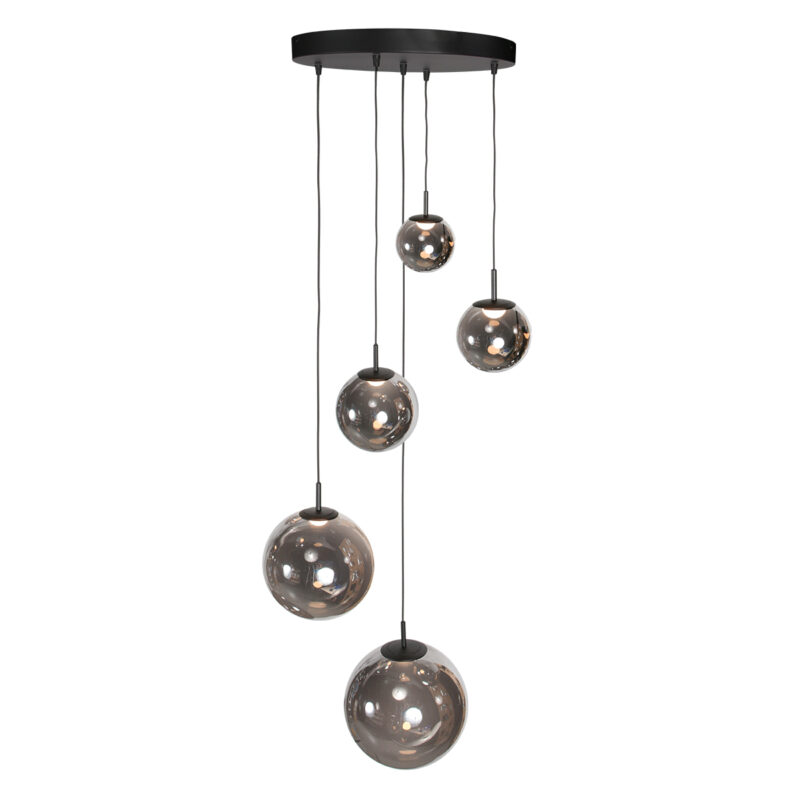 steinhauer-hanglamp-bollique-zwart-glassmokeglas-ø60cm-led-4196zw-15