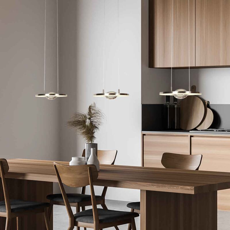 Moderne stalen metalen hanglamp Steinhauer Soleil - Afbeelding 3
