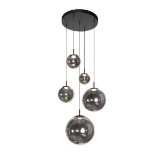 steinhauer-hanglamp-bollique-zwart-glassmokeglas-ø60cm-led-4196zw-1